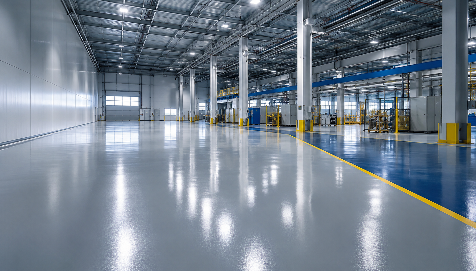 Lantai industri dengan sistem Jotun Floor Coatings
